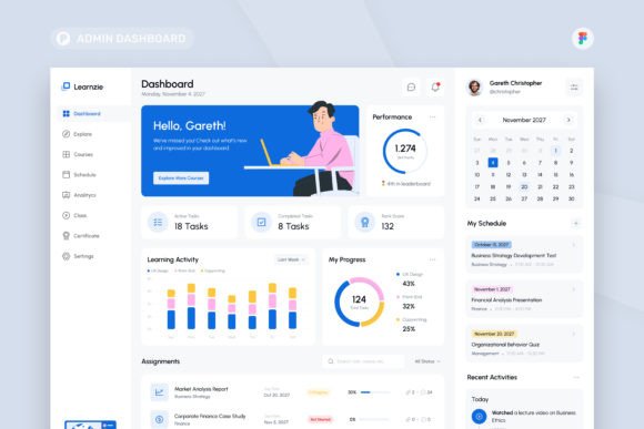 Download Learnzie - E-Learning Admin Dashboard - Learn Collection