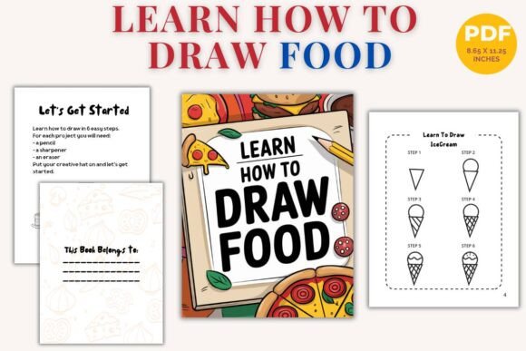 Download Learn How to Draw Food - PDF Journal 🍕 - Learn Collection