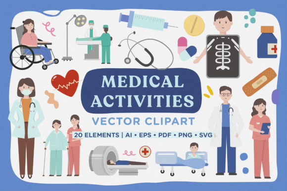 Download Medical Activity Vector Clipart Pack - Activity Collection