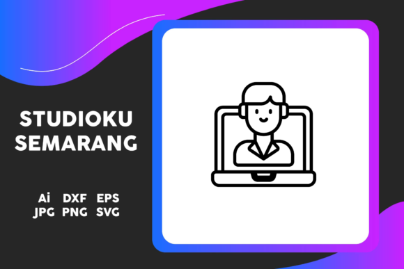 Download School Icon E-Learning Line Black - Learn Collection