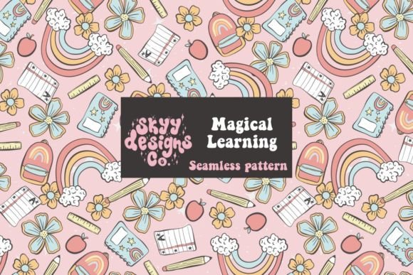 Download Magical Learning School Seamless Pattern - Learn Collection