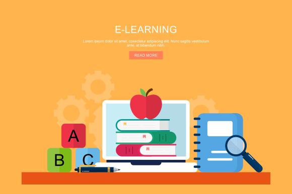 Download E-Learning and Online Education Banner - Learn Collection